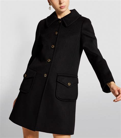 gucci off white wool coat|gucci wool jackets for women.